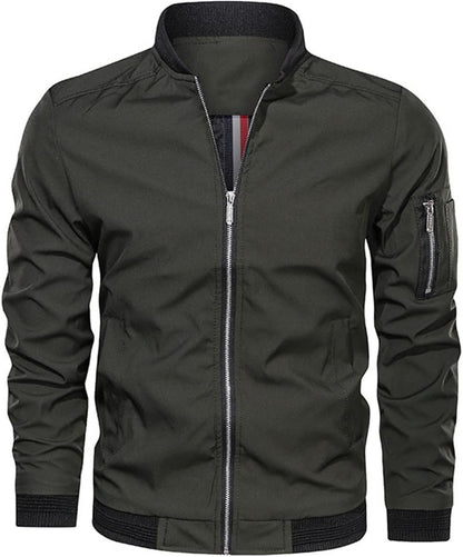 Men's Modern Slim Fit Bomber Jacket