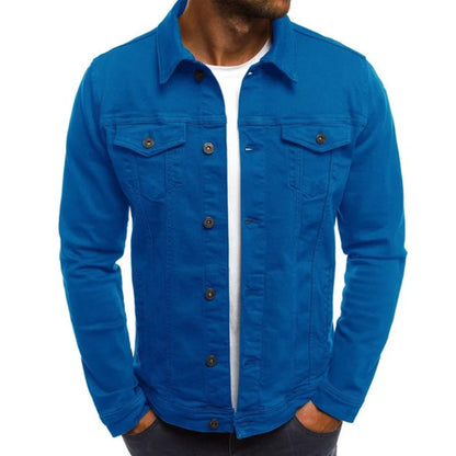 Men's Slim Fit Denim Jacket Summer