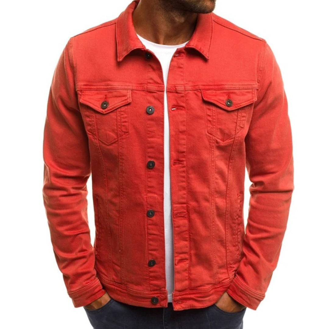 Men's Slim Fit Denim Jacket Summer
