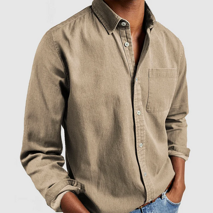 Men's Casual Long Sleeve Denim Jacket