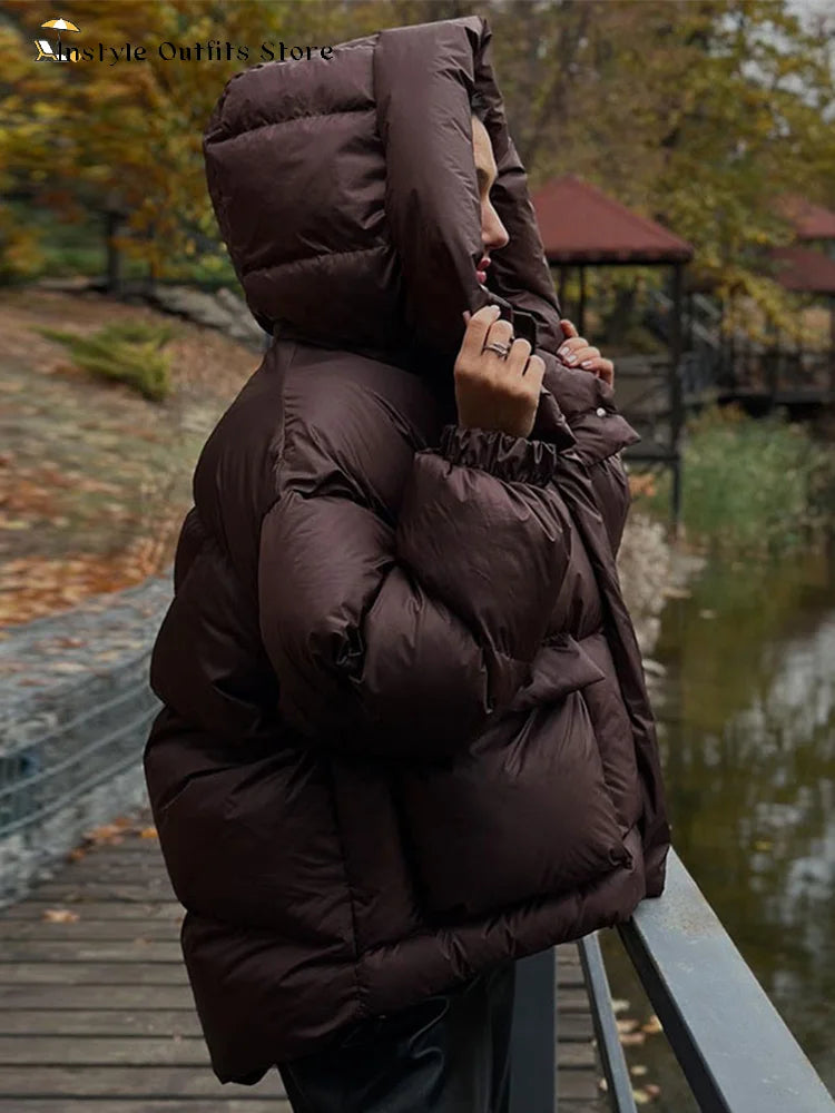 Women's Winter Quilted Jacket Oversized Warm