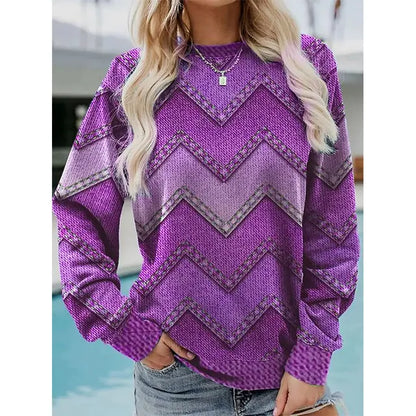 Trendy Pullover With Motif Print