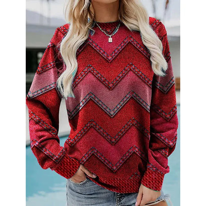 Trendy Pullover With Motif Print