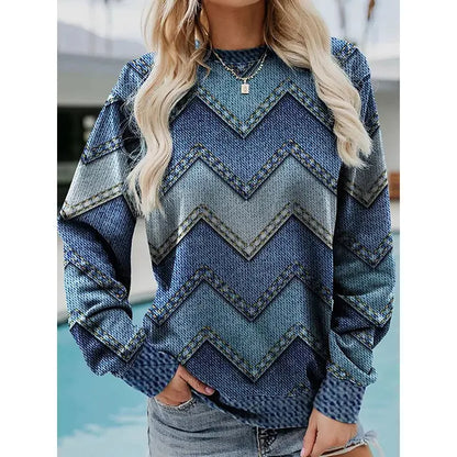 Trendy Pullover With Motif Print