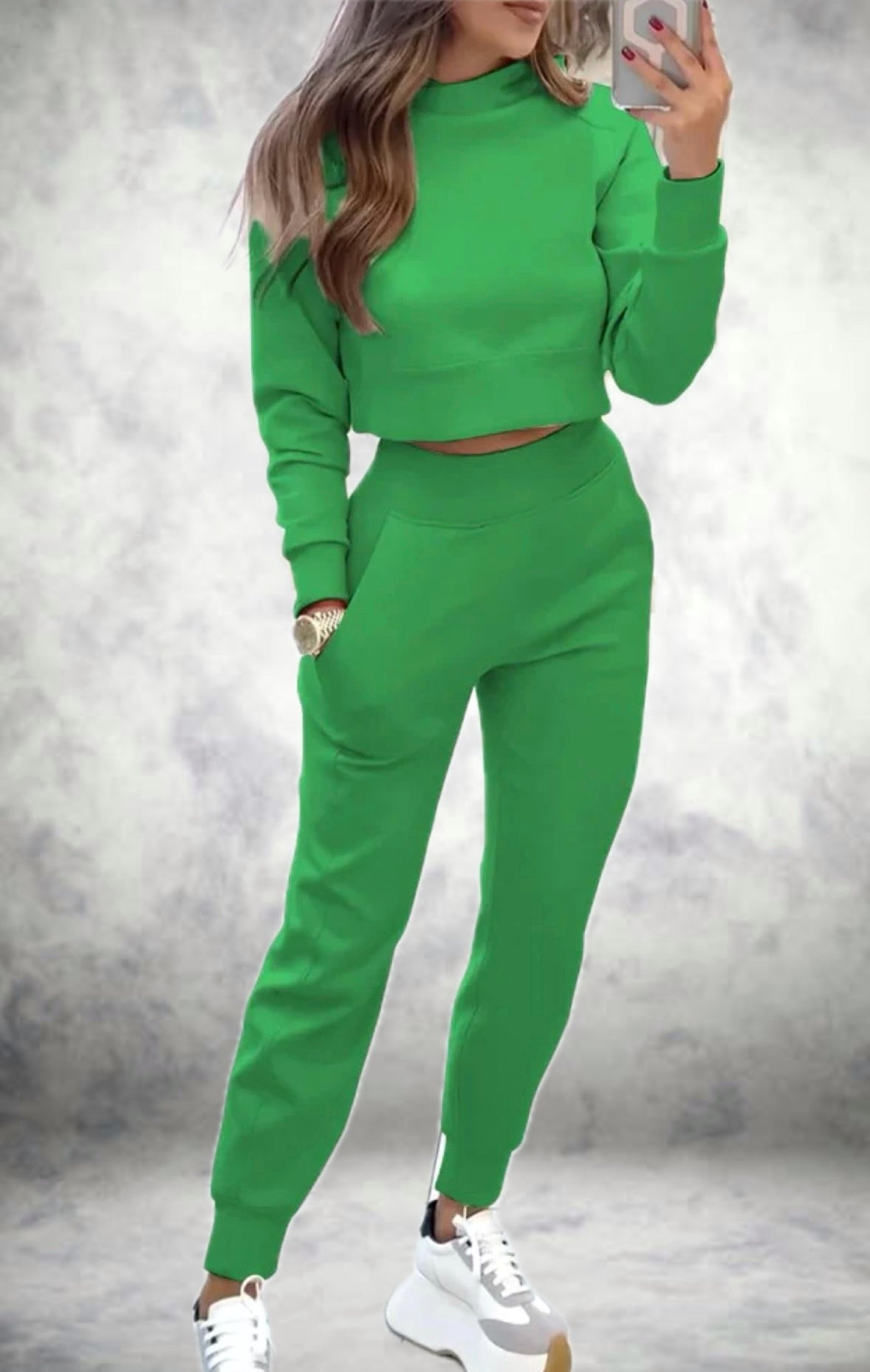 Stylish Tracksuit for Women Long Sleeve High Waist Pants
