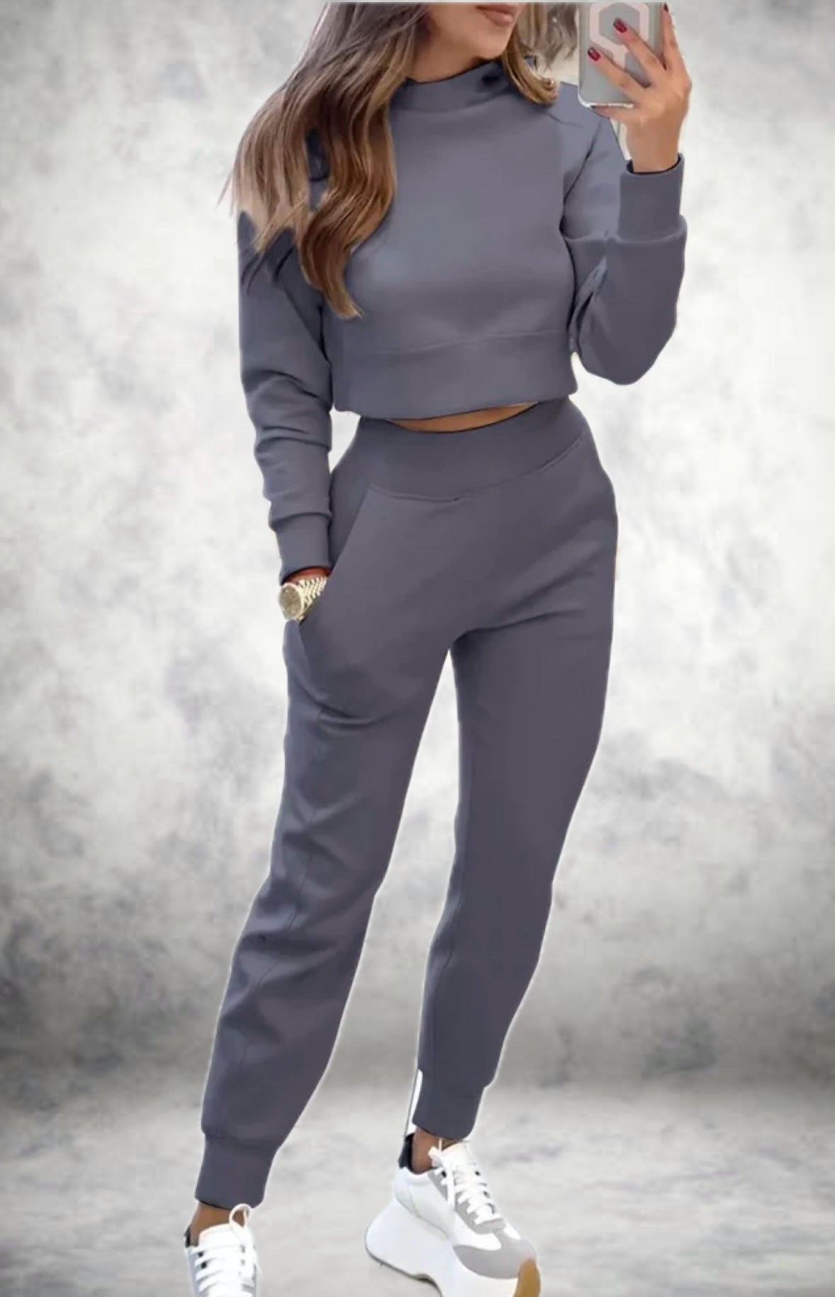 Stylish Tracksuit for Women Long Sleeve High Waist Pants