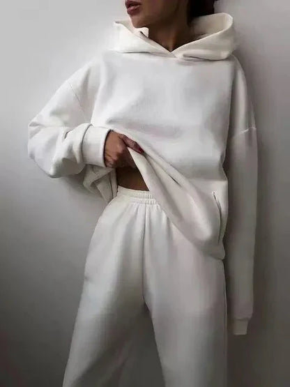 Women's Blue Hoodie and Joggers Set