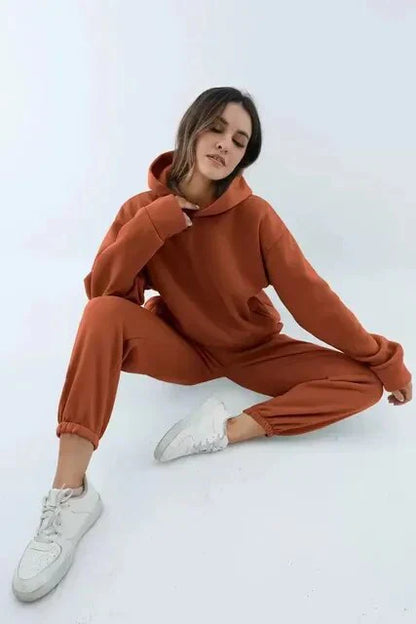 Women's Blue Hoodie and Joggers Set