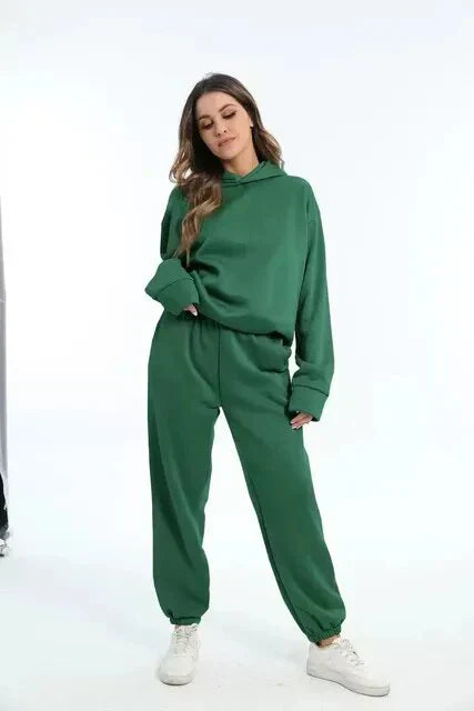 Women's Blue Hoodie and Joggers Set