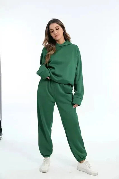 Women's Blue Hoodie and Joggers Set