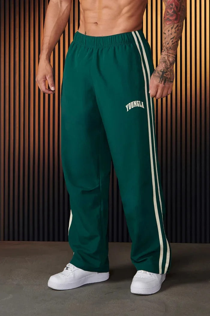 Men's Joggers Striped Elastic