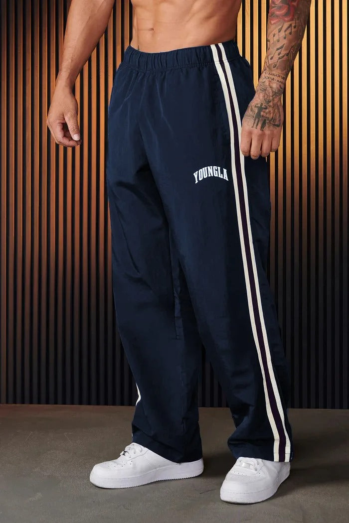 Men's Joggers Striped Elastic