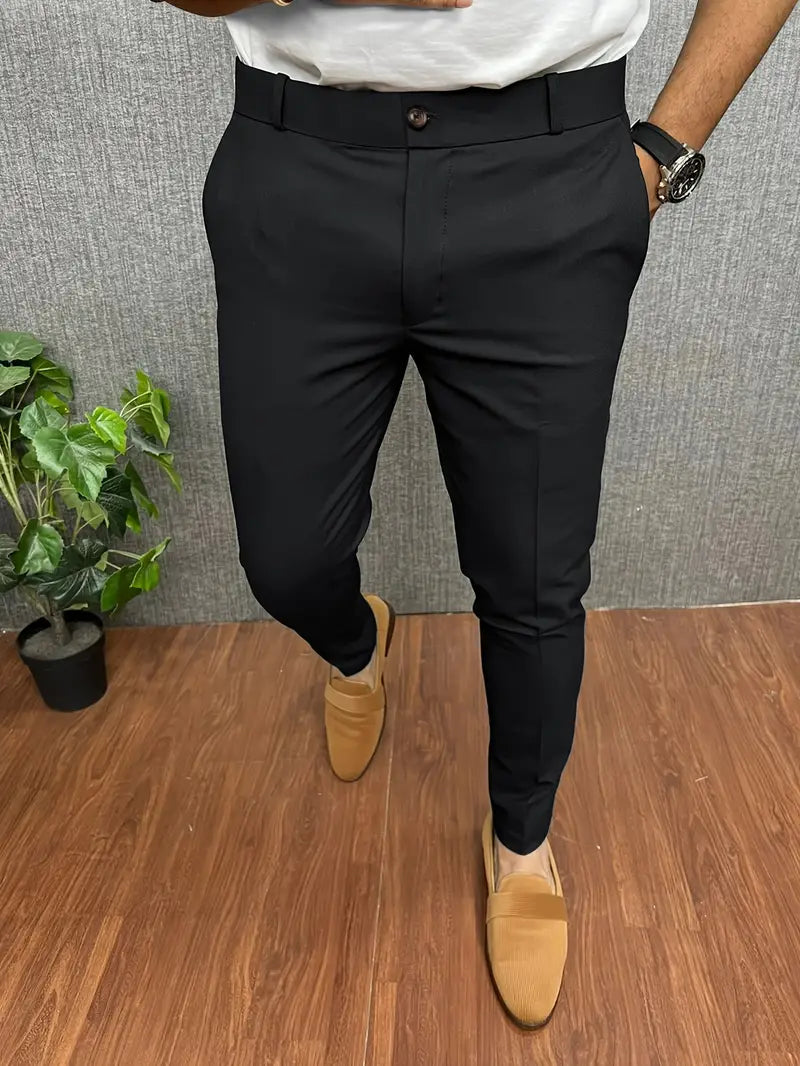 Herren Anzughose Halbformell Elegant - IdealeKleiden