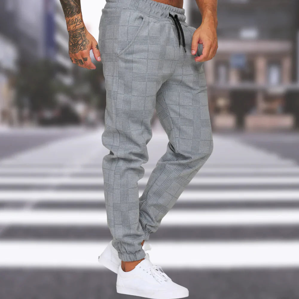 Men's Plaid Modern Stylish Trousers