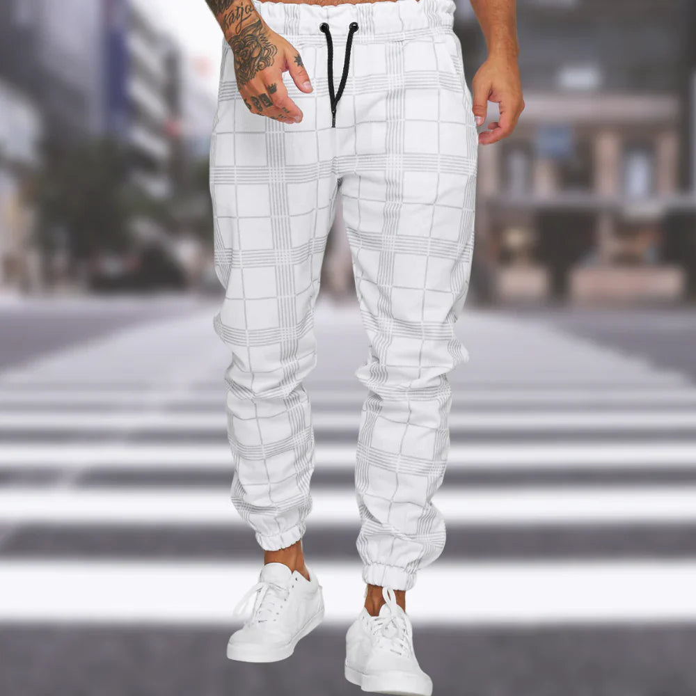 Men's Plaid Modern Stylish Trousers