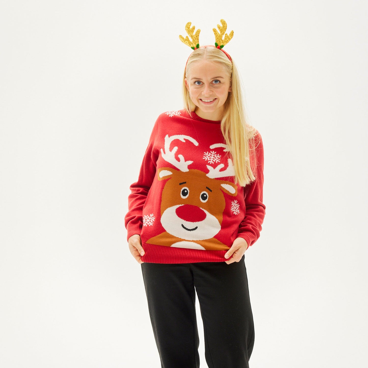 Weihnachtspullover Rentier Frauen - IdealeKleiden