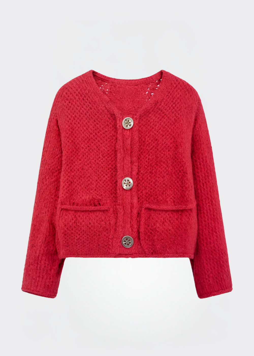 Women's Soft Cardigan with Buttons