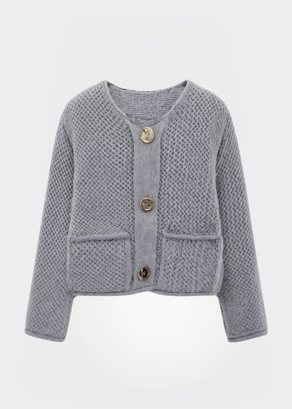 Women's Soft Cardigan with Buttons