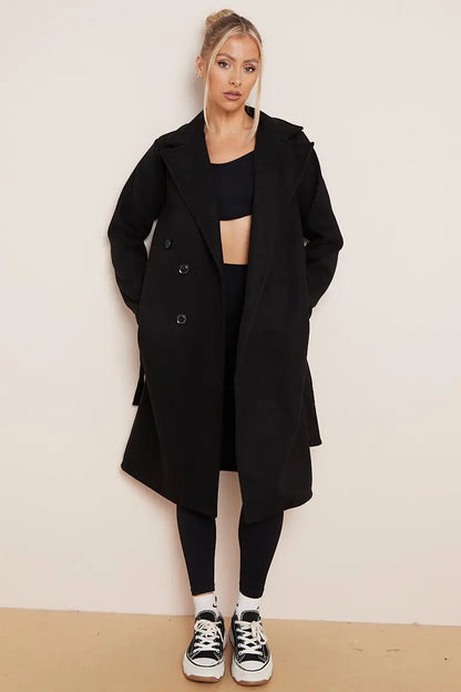 Women's Double-Breasted Coat Chic Elegant