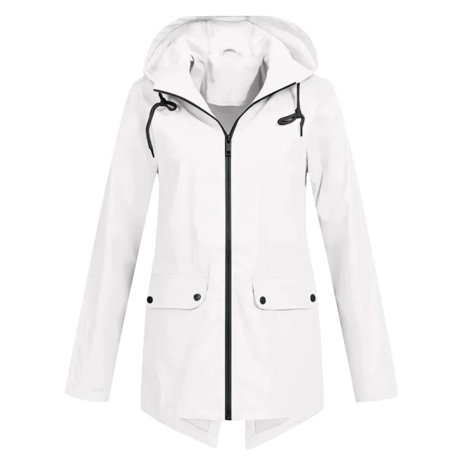 Women's Waterproof Raincoat Zipper