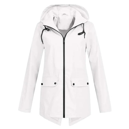 Women's Waterproof Raincoat Zipper