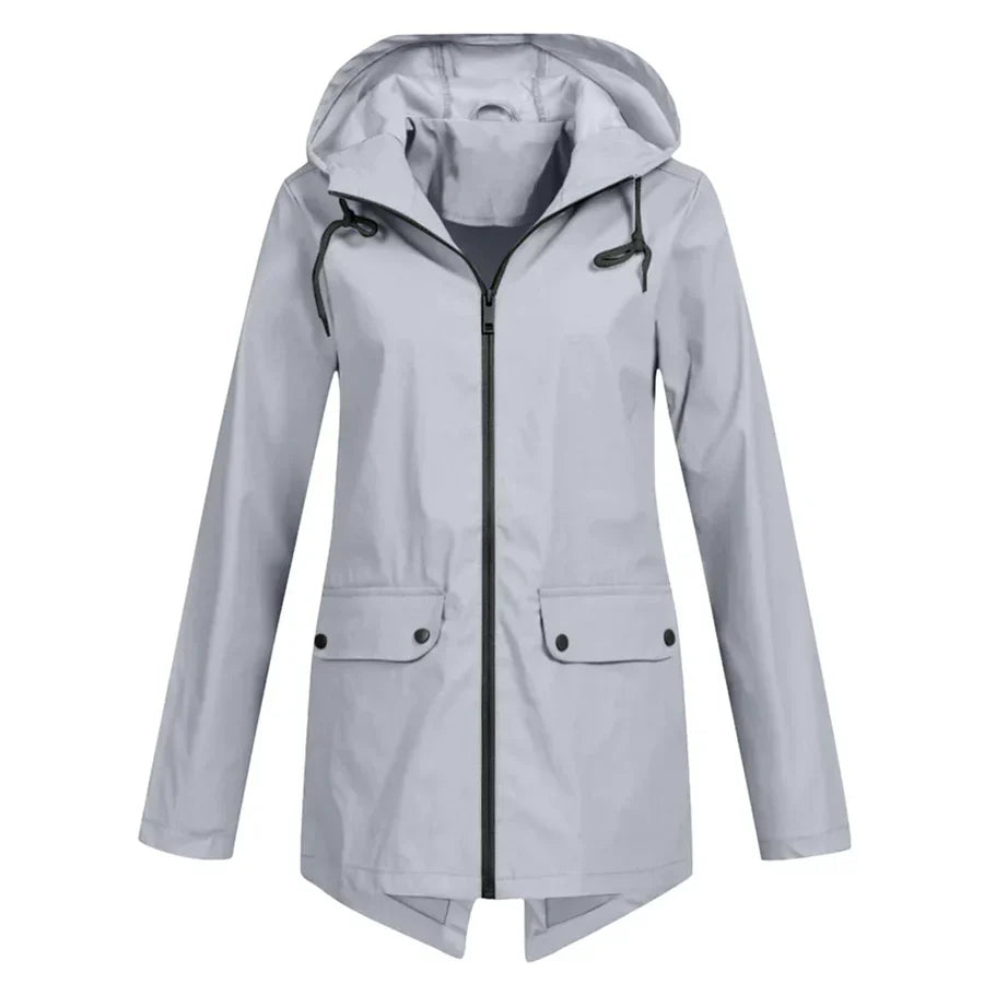 Women's Waterproof Raincoat Zipper