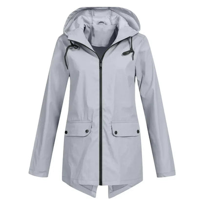 Women's Waterproof Raincoat Zipper