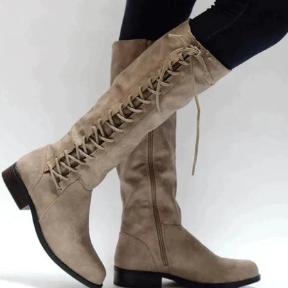 Elegant Women's Lace-up Boots