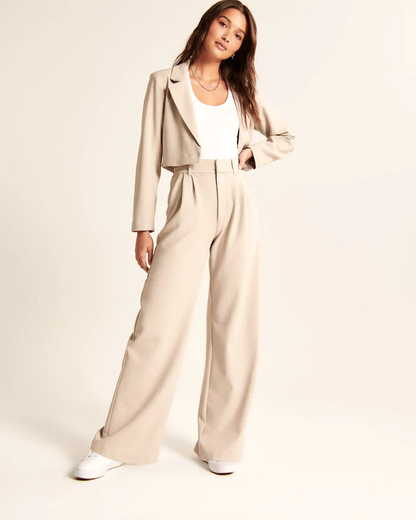Elegante Frauenhosen Hohe Taille Komfort - IdealeKleiden