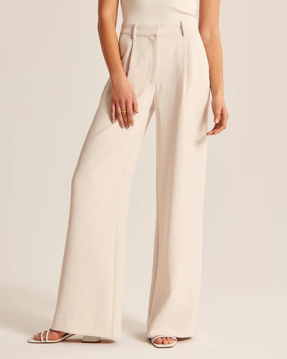 Elegant Women's Trousers High Waist Comfort