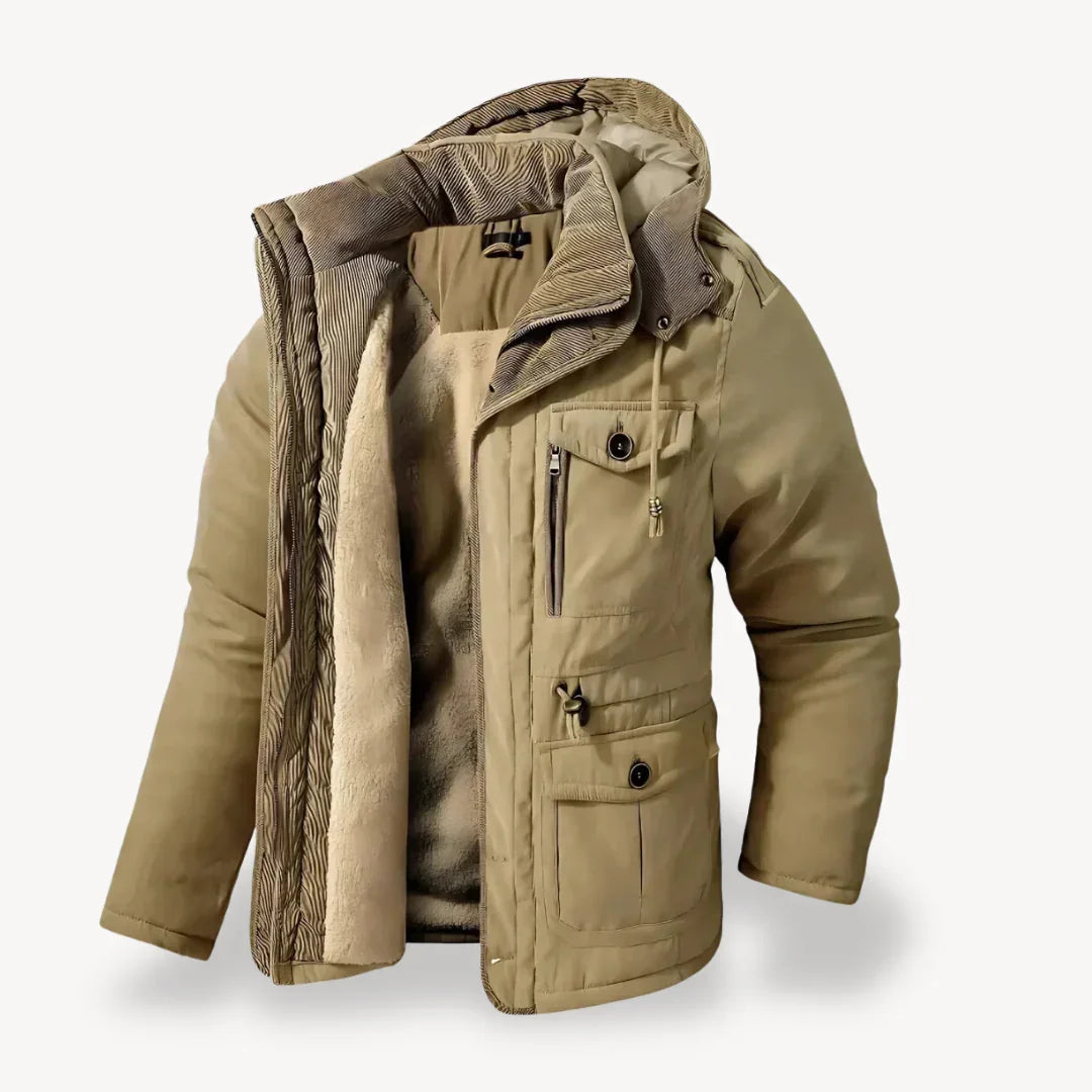 Men's Winter Jacket Durable Fleece Insulation