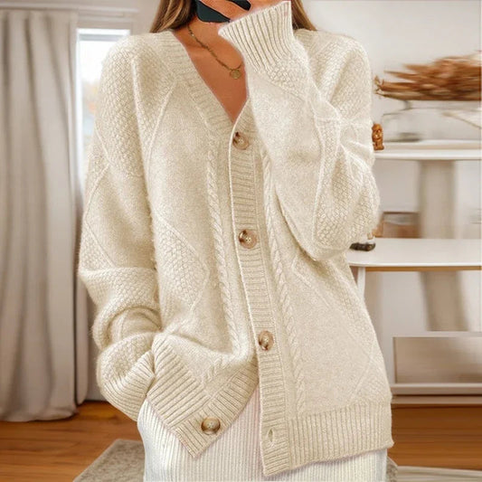 Damen Cardigan Weich Strick - IdealeKleiden