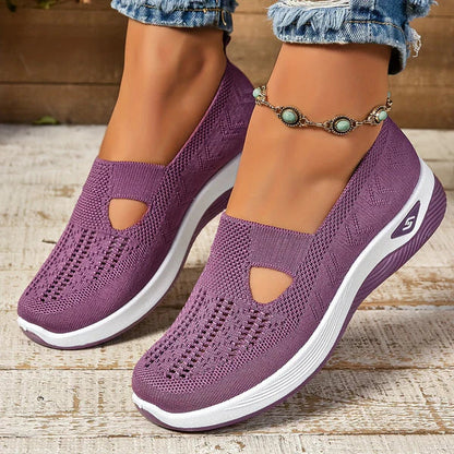 Women's Slip-On Sneakers Comfortable Knit