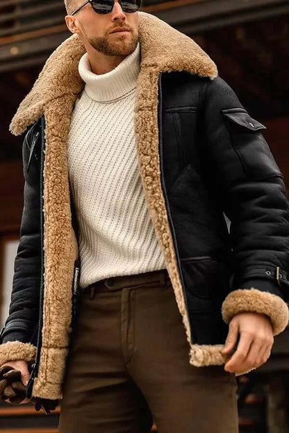 Stylish Men's Leather Jacket Model