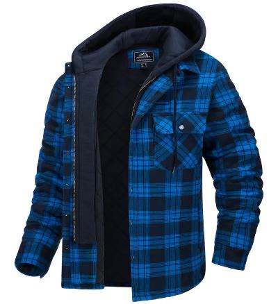 Men's Plaid Warm Winter Jacket