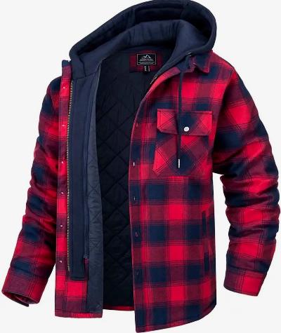 Men's Plaid Warm Winter Jacket