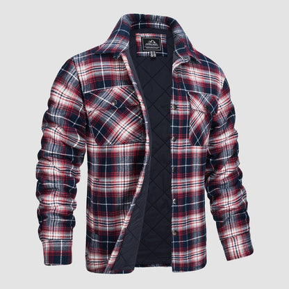 Men's Quilted Checked Modern Jacket