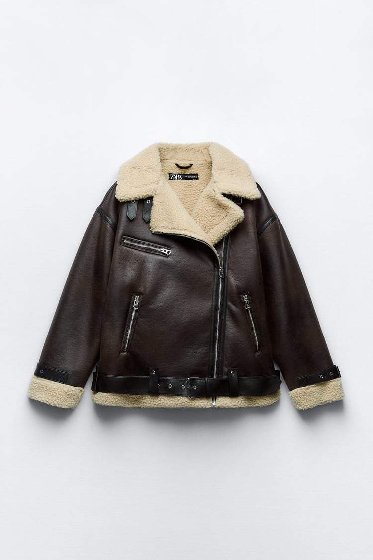 Stylish men's jacket with faux leather lapels