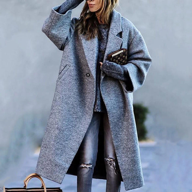 Stylish women's longline jacket