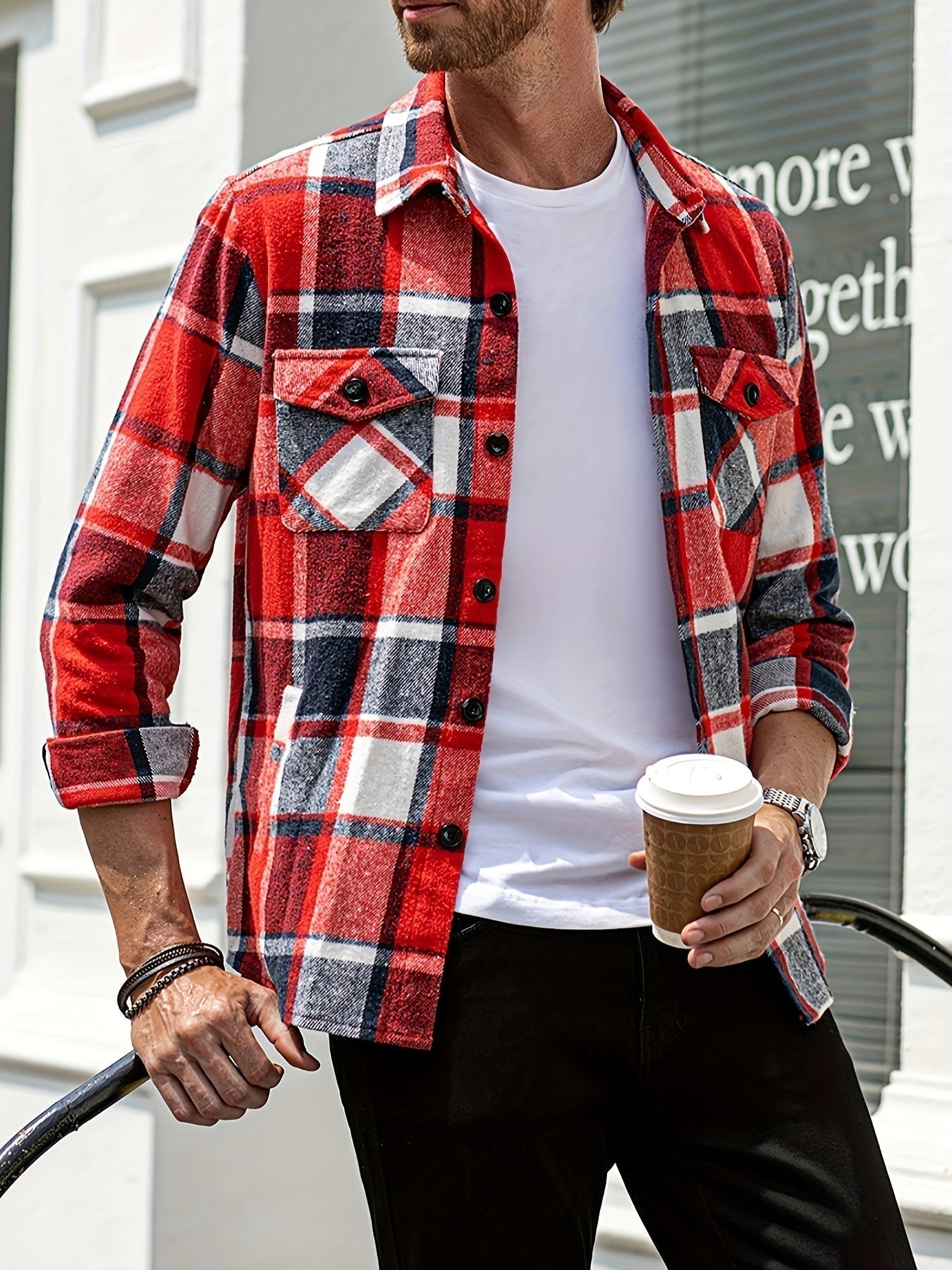 Men's Long Sleeve Modern Shirt