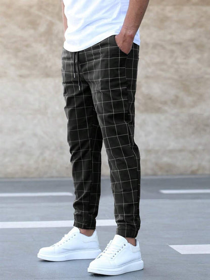 Men's Elastic Drawstring Jogger Pants