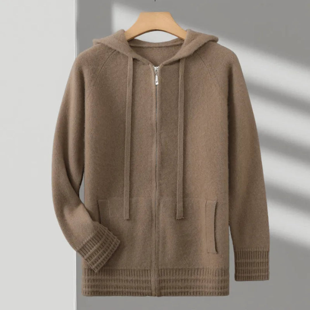 Kapuzenpullover Frauen Trendy Reißverschluss - IdealeKleiden
