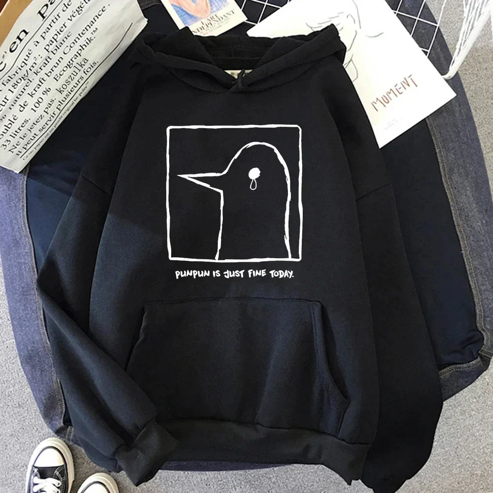 Stylish Hoodie Punpun Graphic