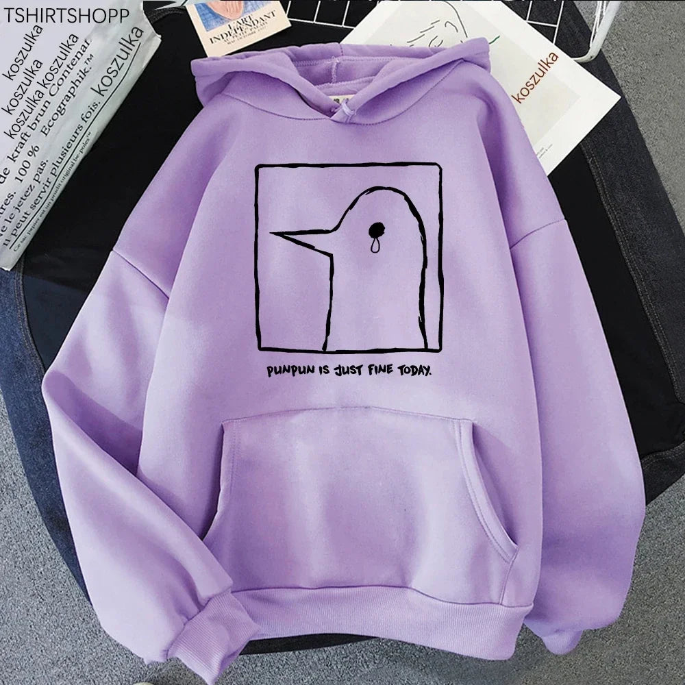 Stylish Hoodie Punpun Graphic