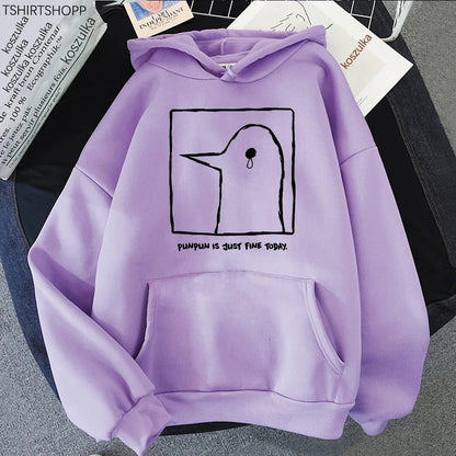 Stylish Hoodie Punpun Graphic