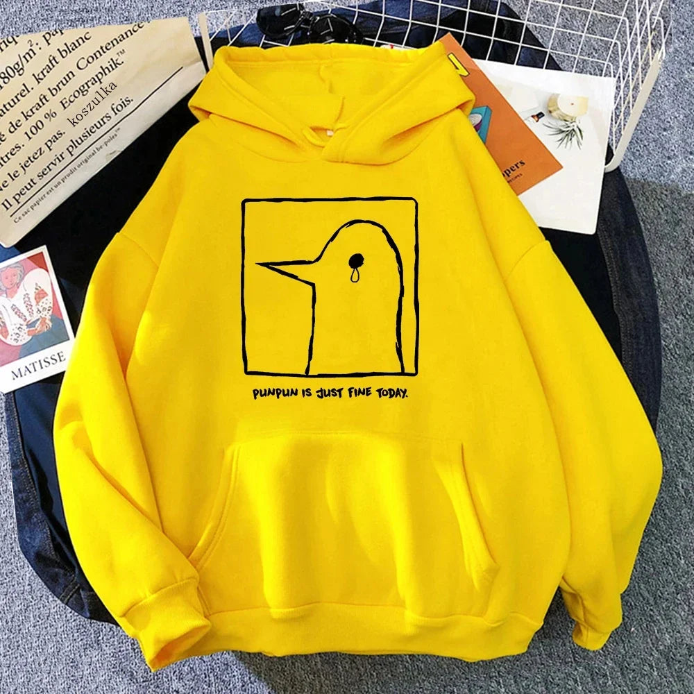 Stylish Hoodie Punpun Graphic