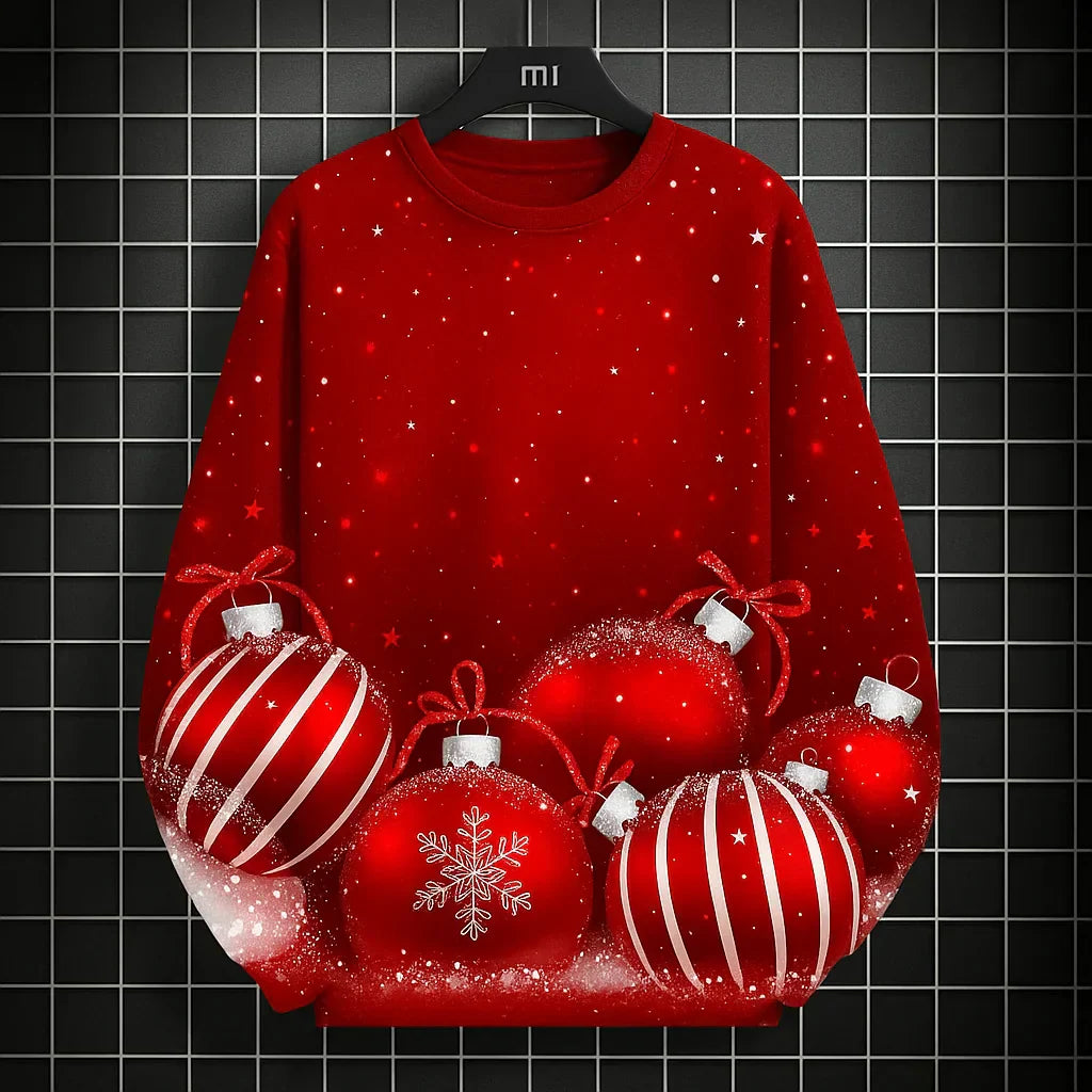 Weihnachts Sweatshirt Herren - Bequem & Einzigartig 3D Druck