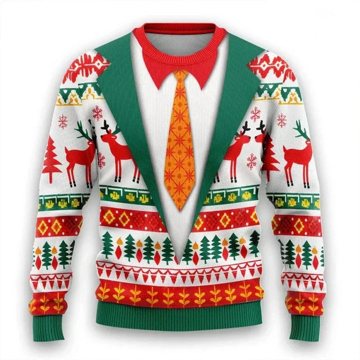 Weihnachtspullover 3D Design Warm &amp; Stylish