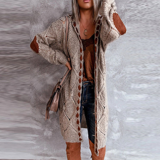 Stylish Women's Hooded Cardigan