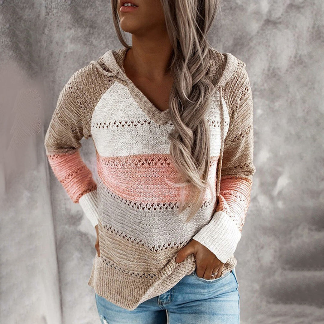 Casual knitted hoodie Modern and Comfortable